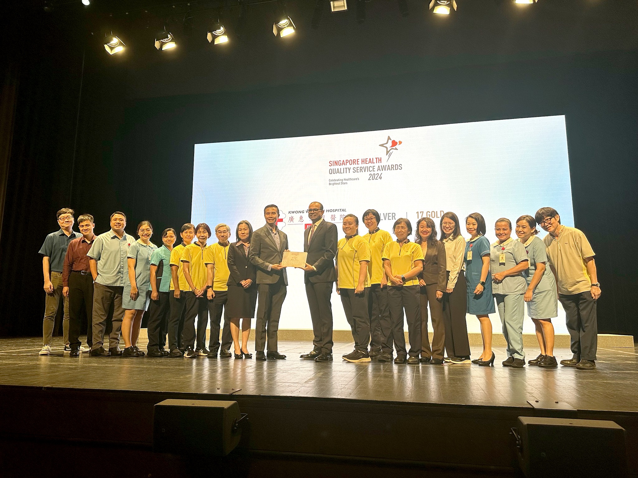 Record-High 77 KWSH Staff Recognised at Singapore Health Quality Service Awards 2024